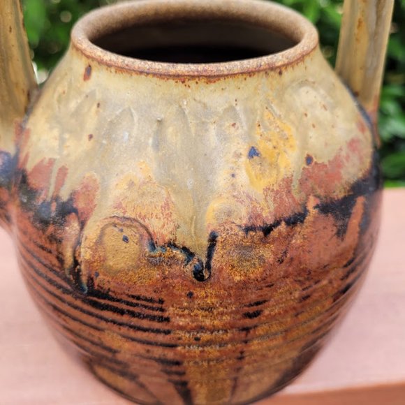 Vintage 1982 Studio Signed Art Pottery Tea Pot - Picture 10 of 13